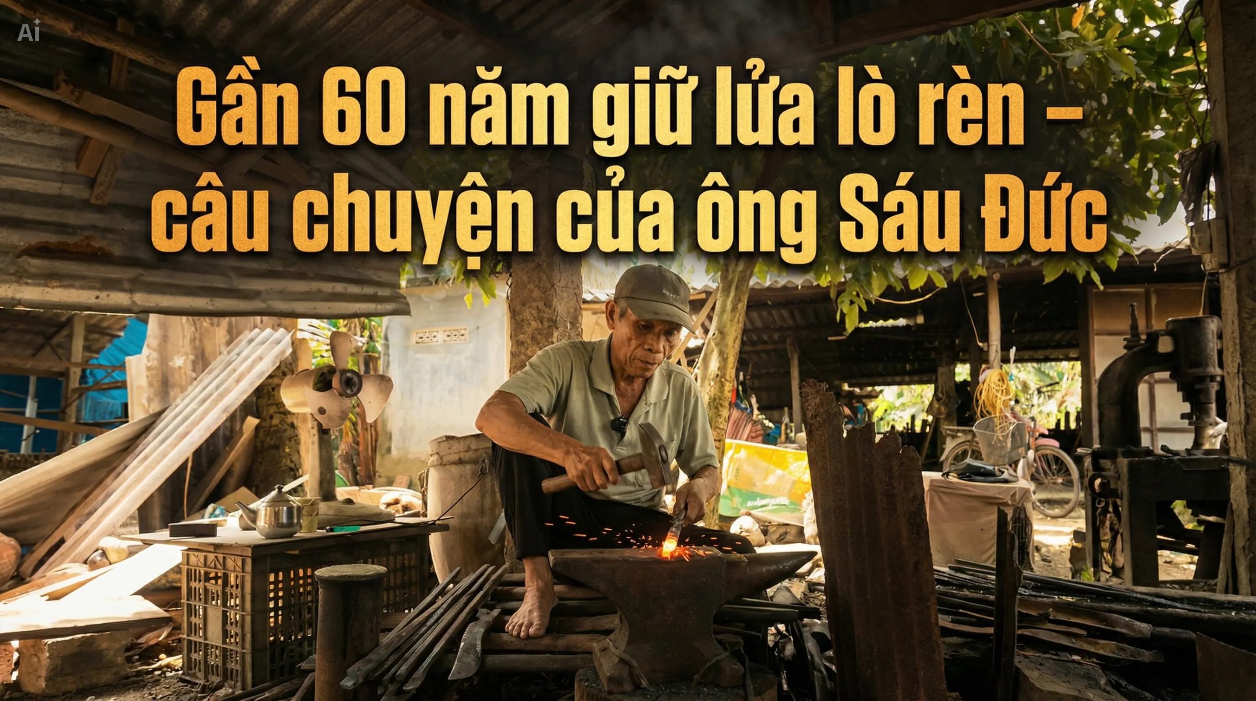 Gần 60 năm giữ lửa lò rèn – câu chuyện của ông Sáu Đức