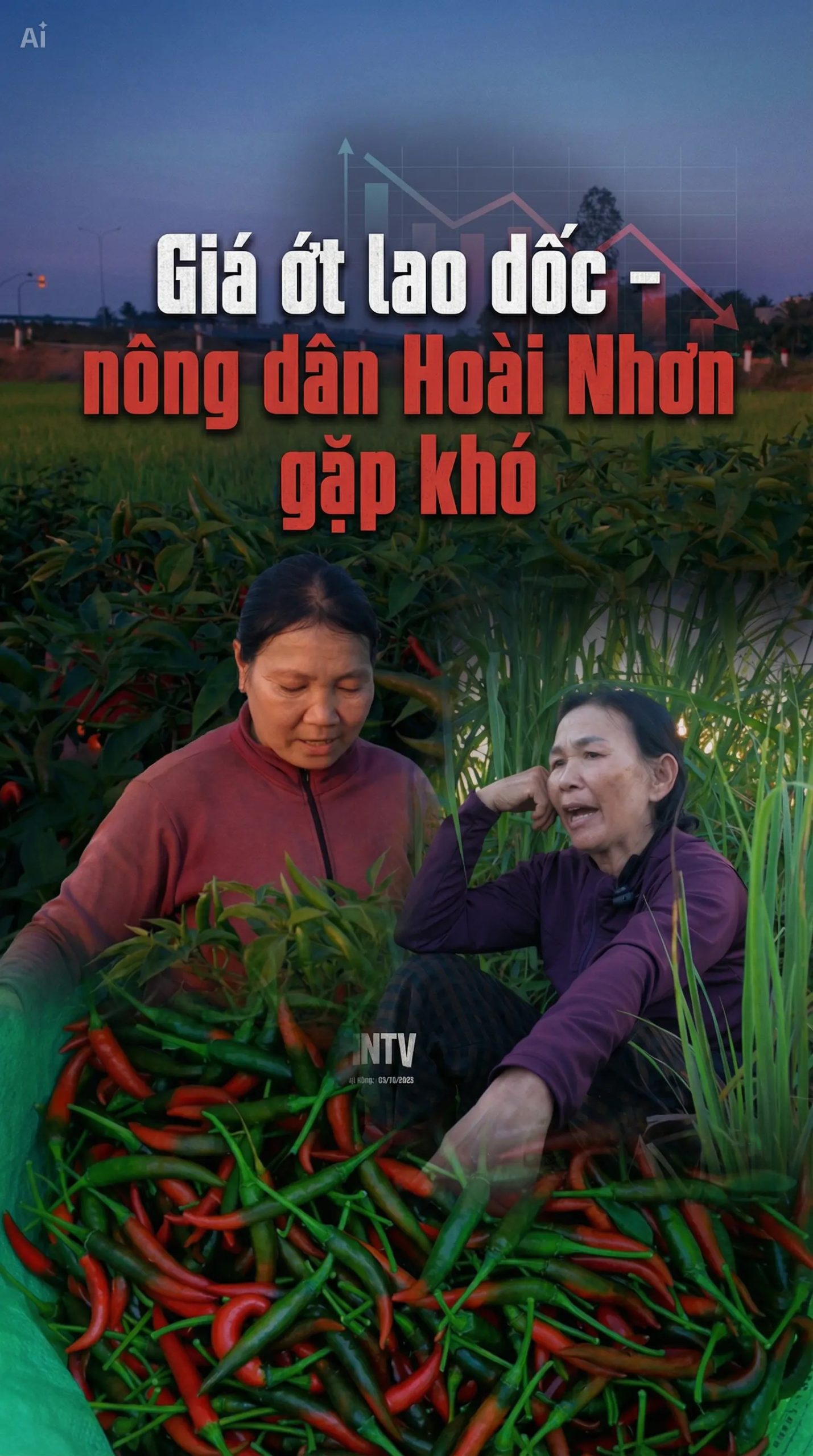 GIÁ ỚT LAO DỐC – NÔNG DÂN HOÀI NHƠN GẶP KHÓ